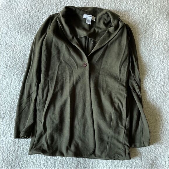 Magaschoni Women’s green one button cardigan sweater size XS - Picture 1 of 3